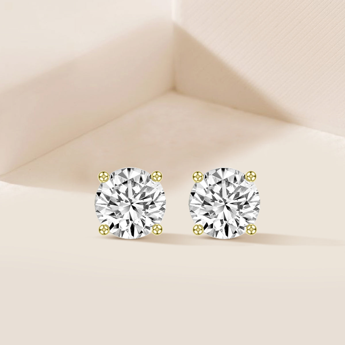 0.50 CTW Grown Diamond Stud Earrings in 14K Gold