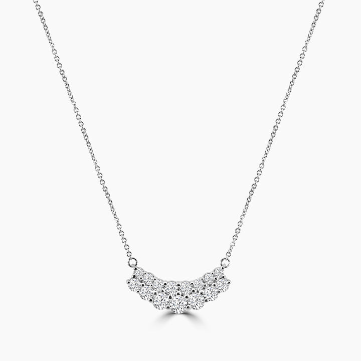 14K White 1.00 CTW Necklace With Chain