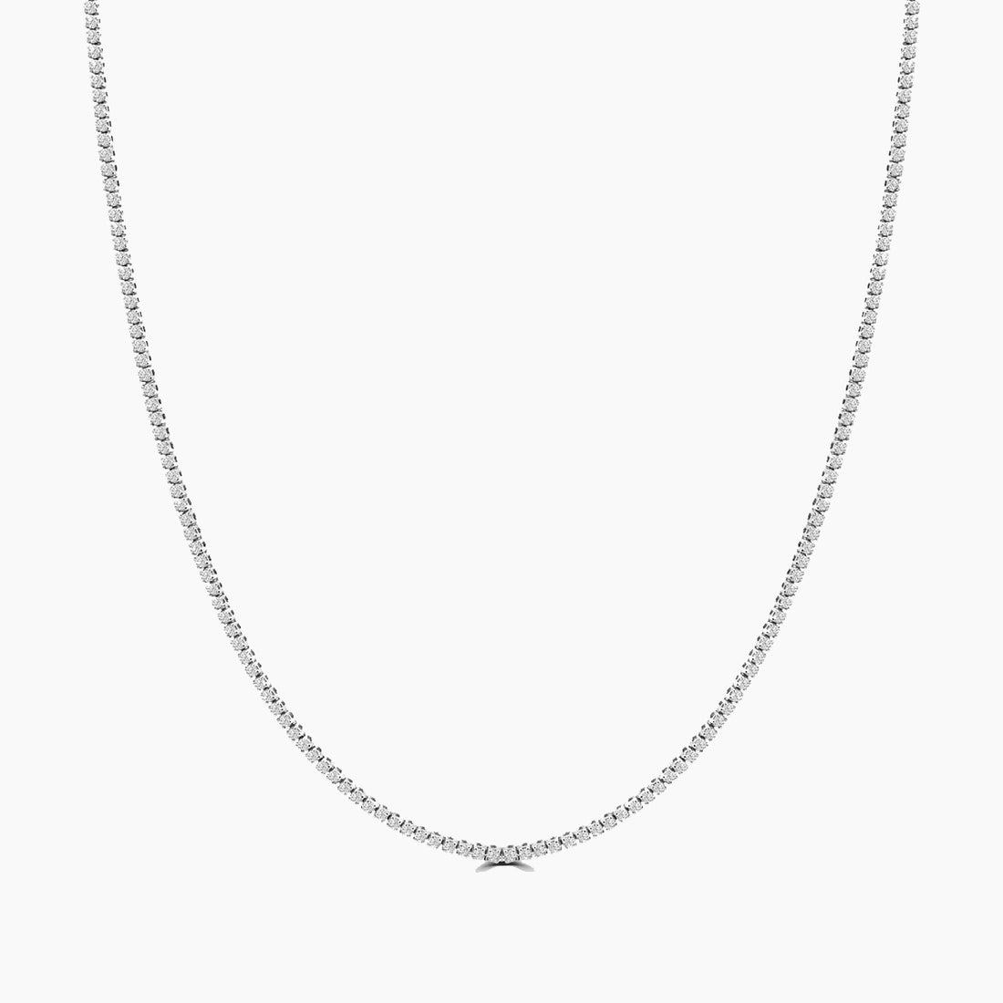 Classic Standard 4 Prong 12.00 CTW Diamond Tennis Necklace