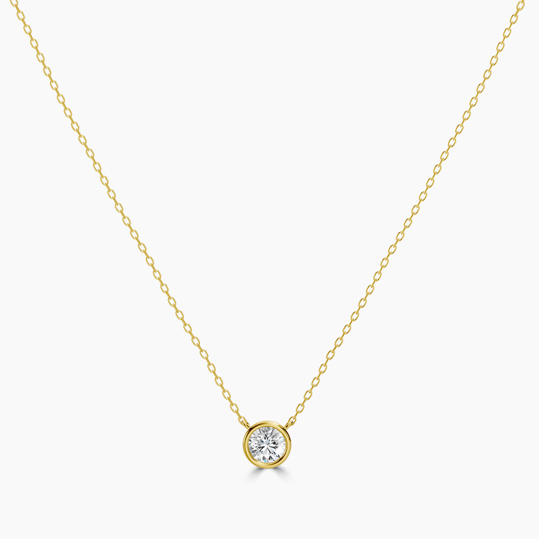 Classic 0.50 CTW Diamond Station Necklace With 1 Stone