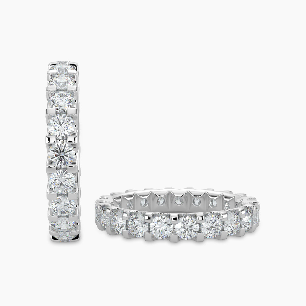 1.50 CTW Full Diamond Band In U-Prong Setting