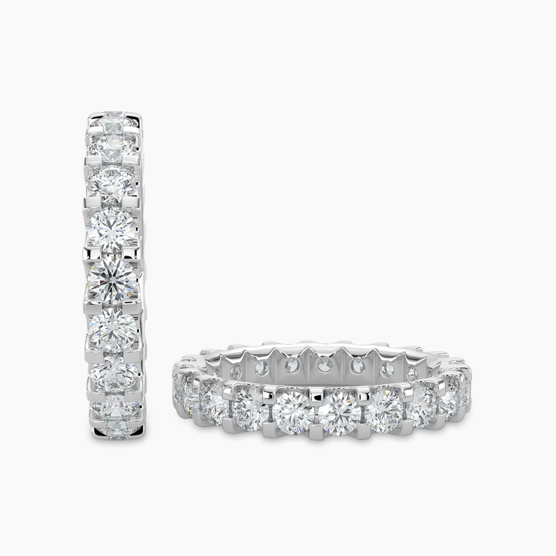 1.50 CTW Full Diamond Band In U-Prong Setting
