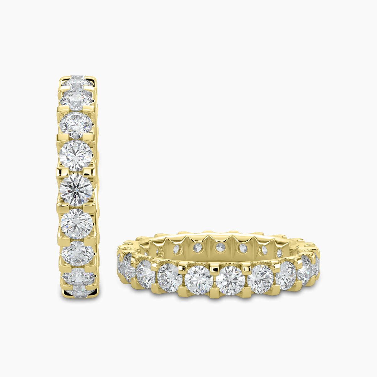 1.50 CTW Full Diamond Band In U-Prong Setting