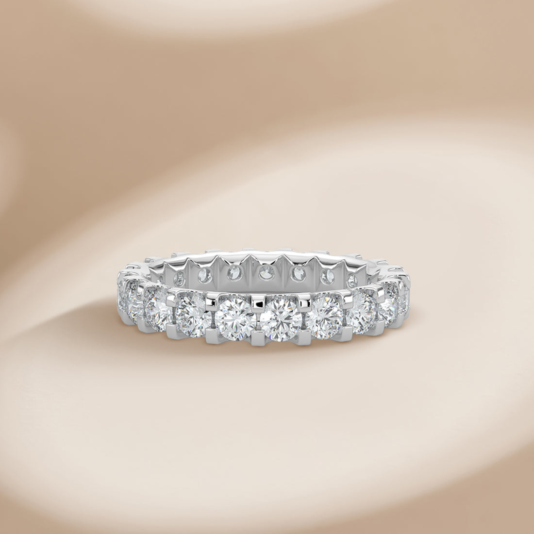 1.50 CTW Full Diamond Band In U-Prong Setting