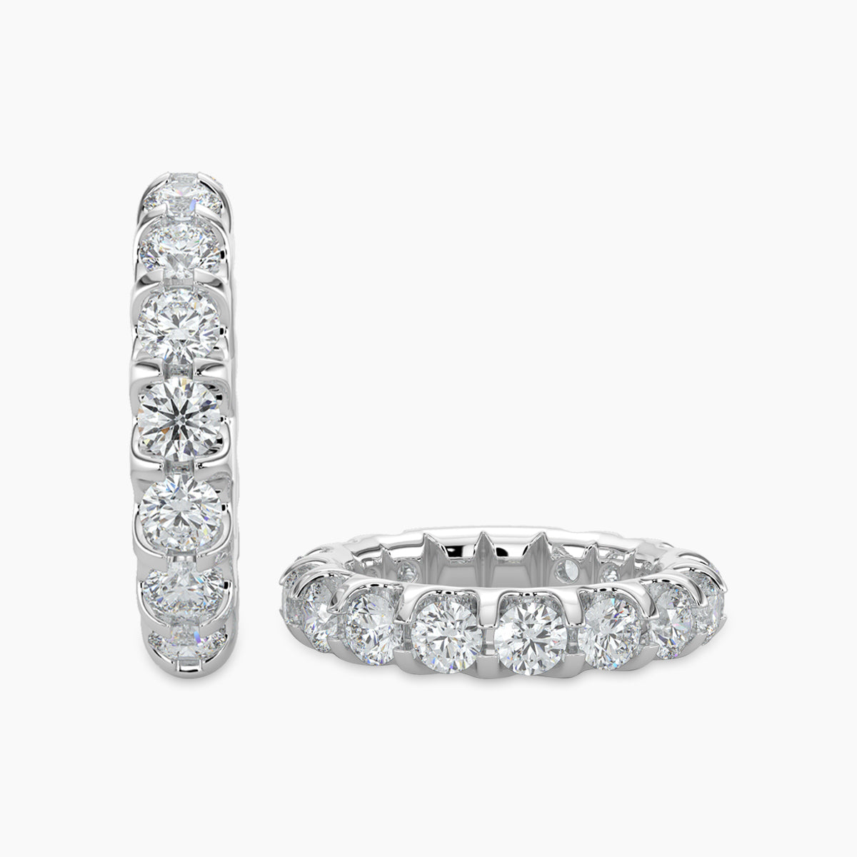 3.00 CTW Full Diamond Band In U-Prong Setting