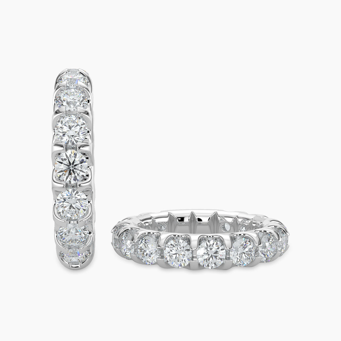 3.00 CTW Full Diamond Band In U-Prong Setting