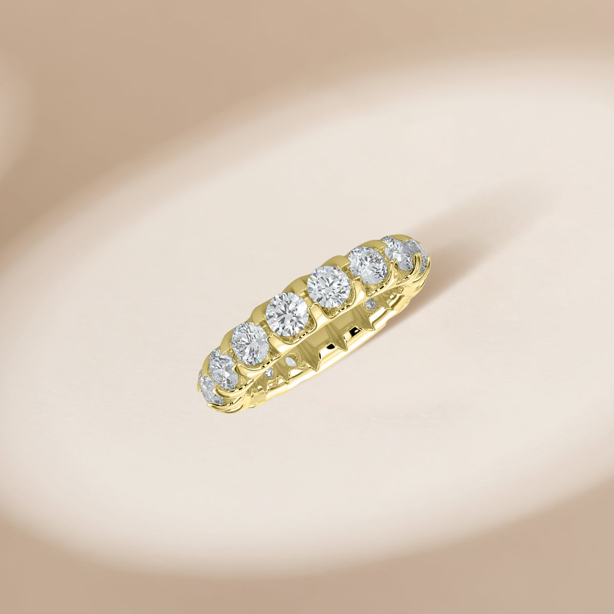 3.00 CTW Full Diamond Band In U-Prong Setting