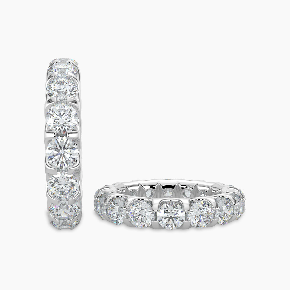 2.25 CTW Full Diamond Band In U-Prong Setting