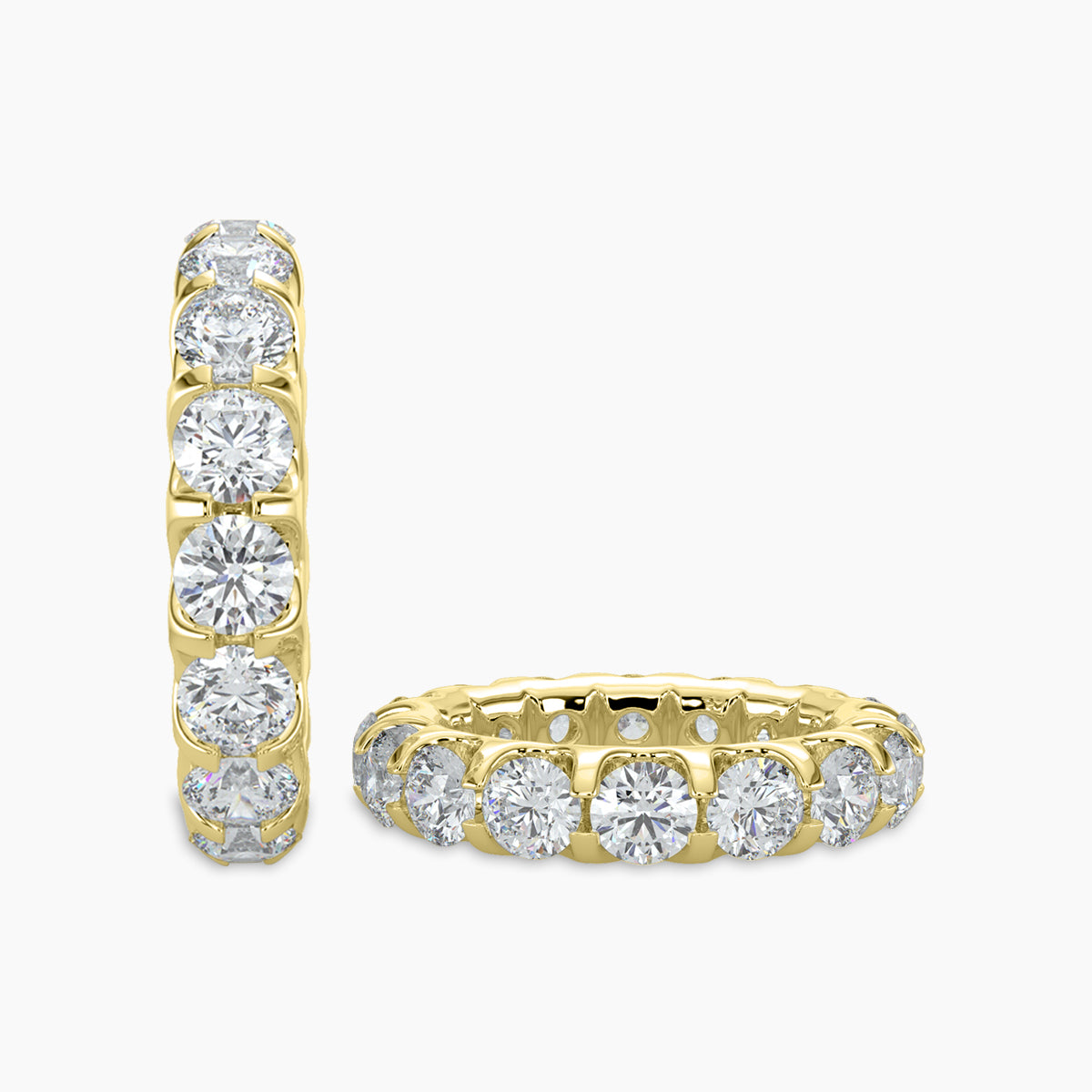 2.25 CTW Full Diamond Band In U-Prong Setting