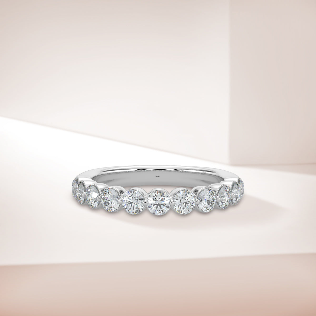 1.00 CTW Diamond Band In Shared Prong Setting