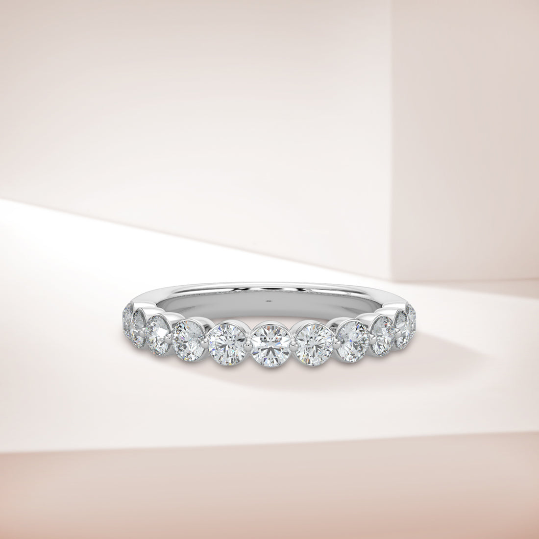 1.00 CTW Diamond Band In Shared Prong Setting