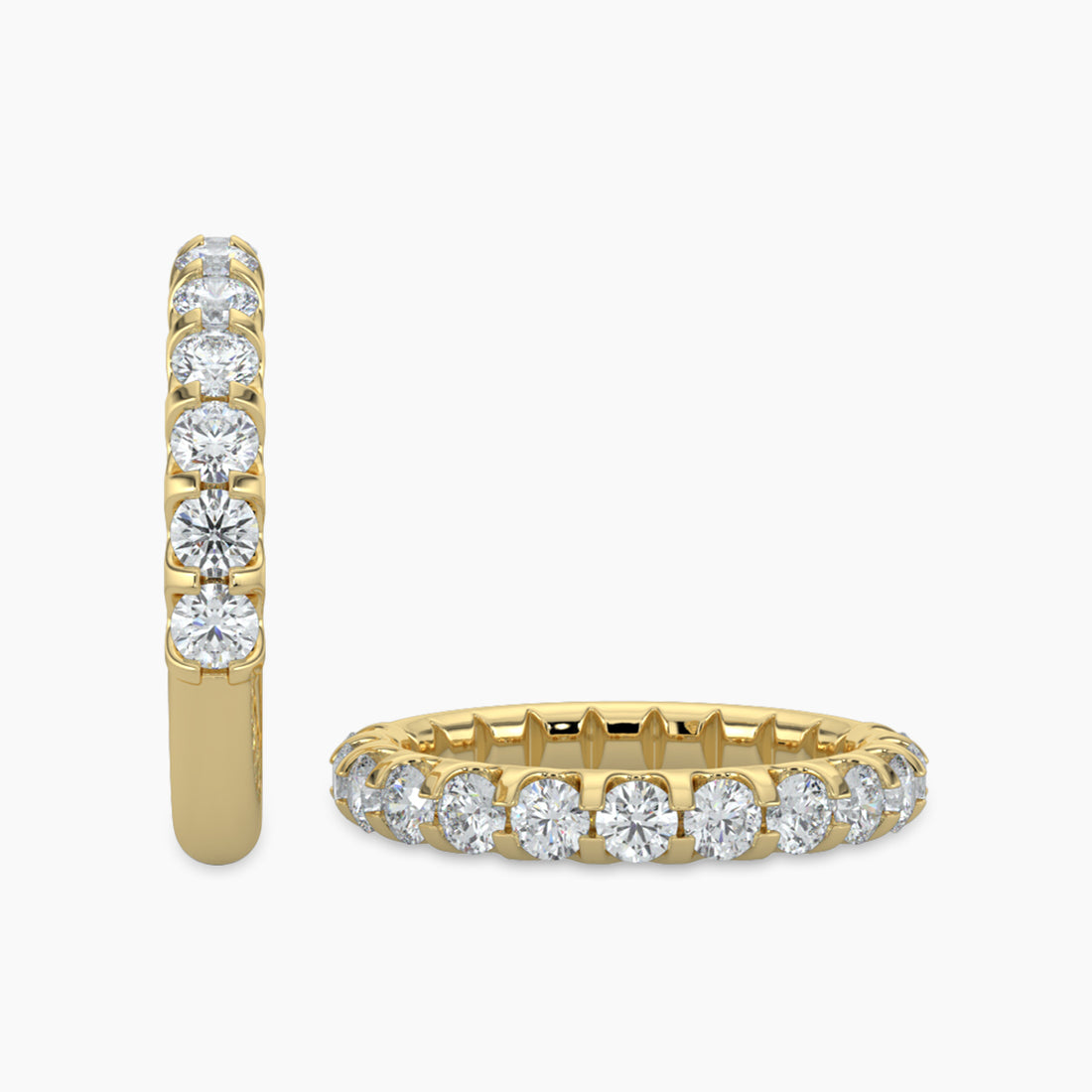 1.00 CTW Halfway Diamond Band In U-Prong Setting