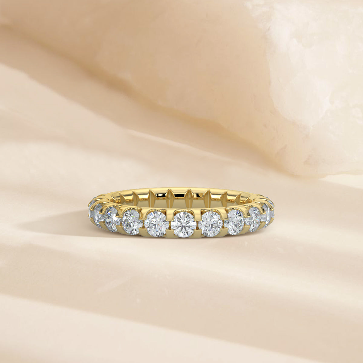 1.00 CTW Halfway Diamond Band In U-Prong Setting