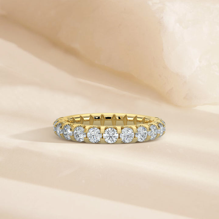 1.00 CTW Halfway Diamond Band In U-Prong Setting