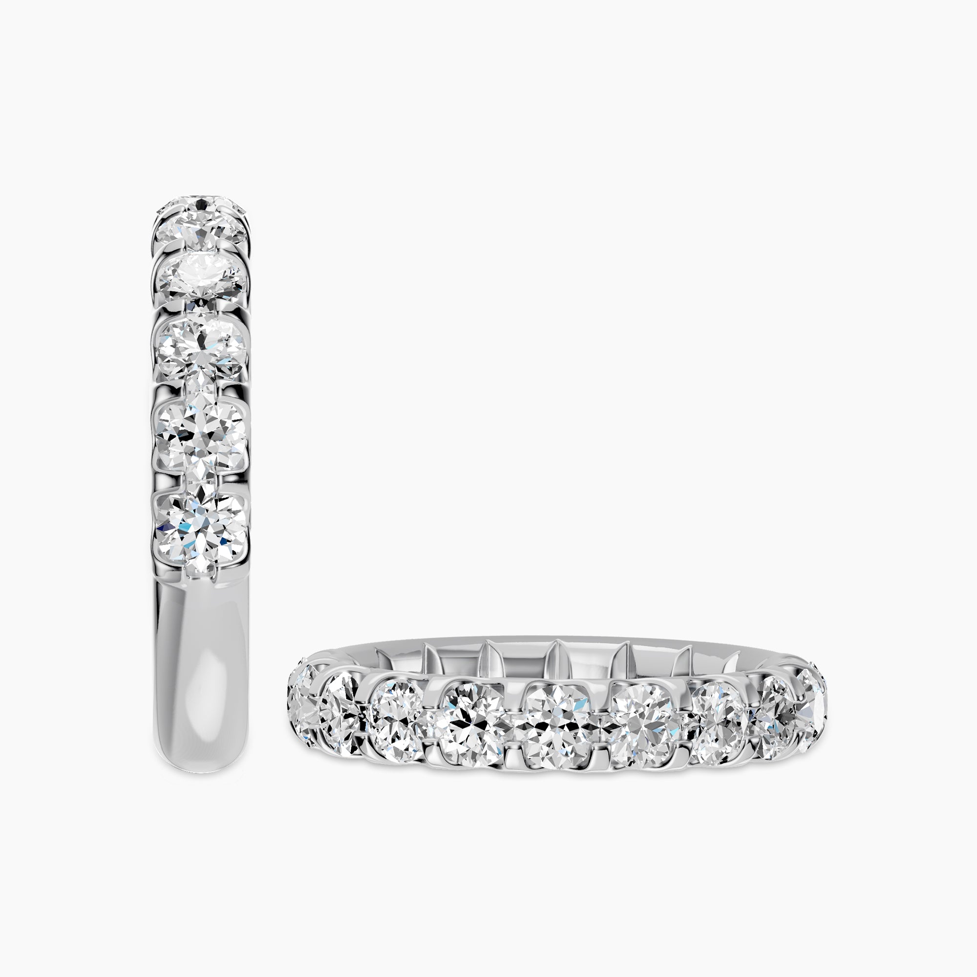 1.50 CTW Halfway Diamond Band In U-Prong Setting