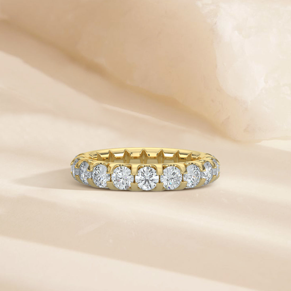 1.50 CTW Halfway Diamond Band In U-Prong Setting