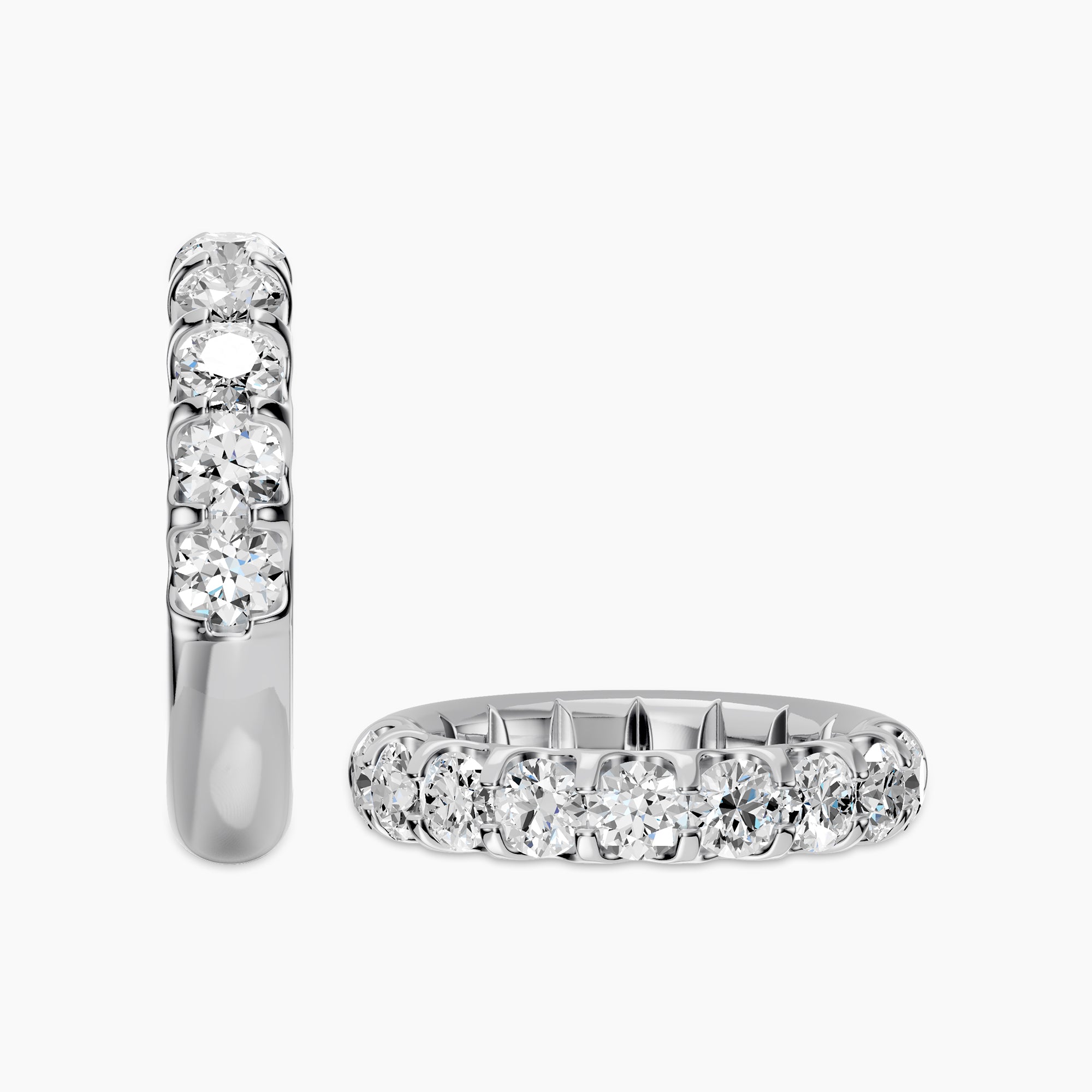 1.75 CTW Halfway Diamond Band In U-Prong Setting