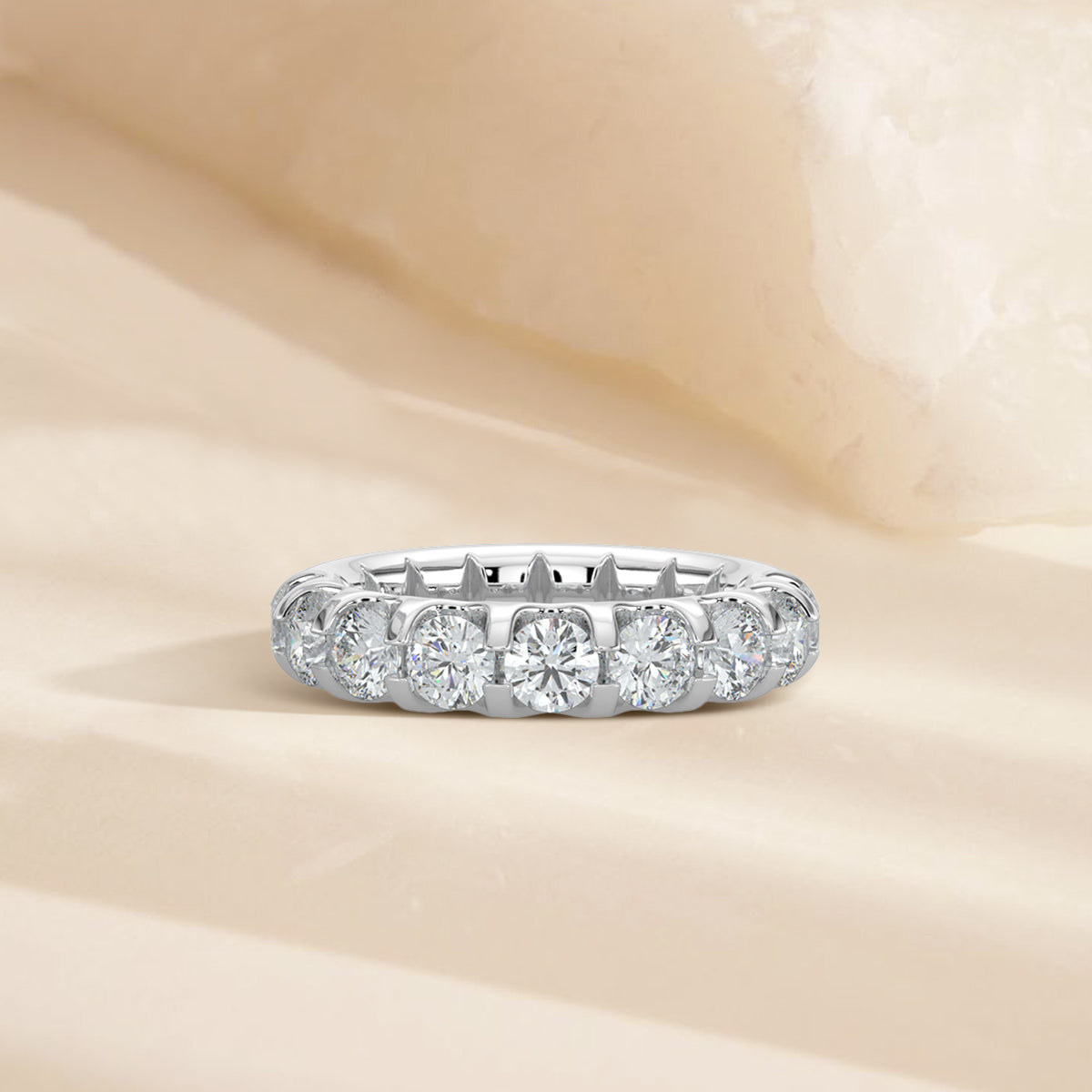 1.75 CTW Halfway Diamond Band In U-Prong Setting