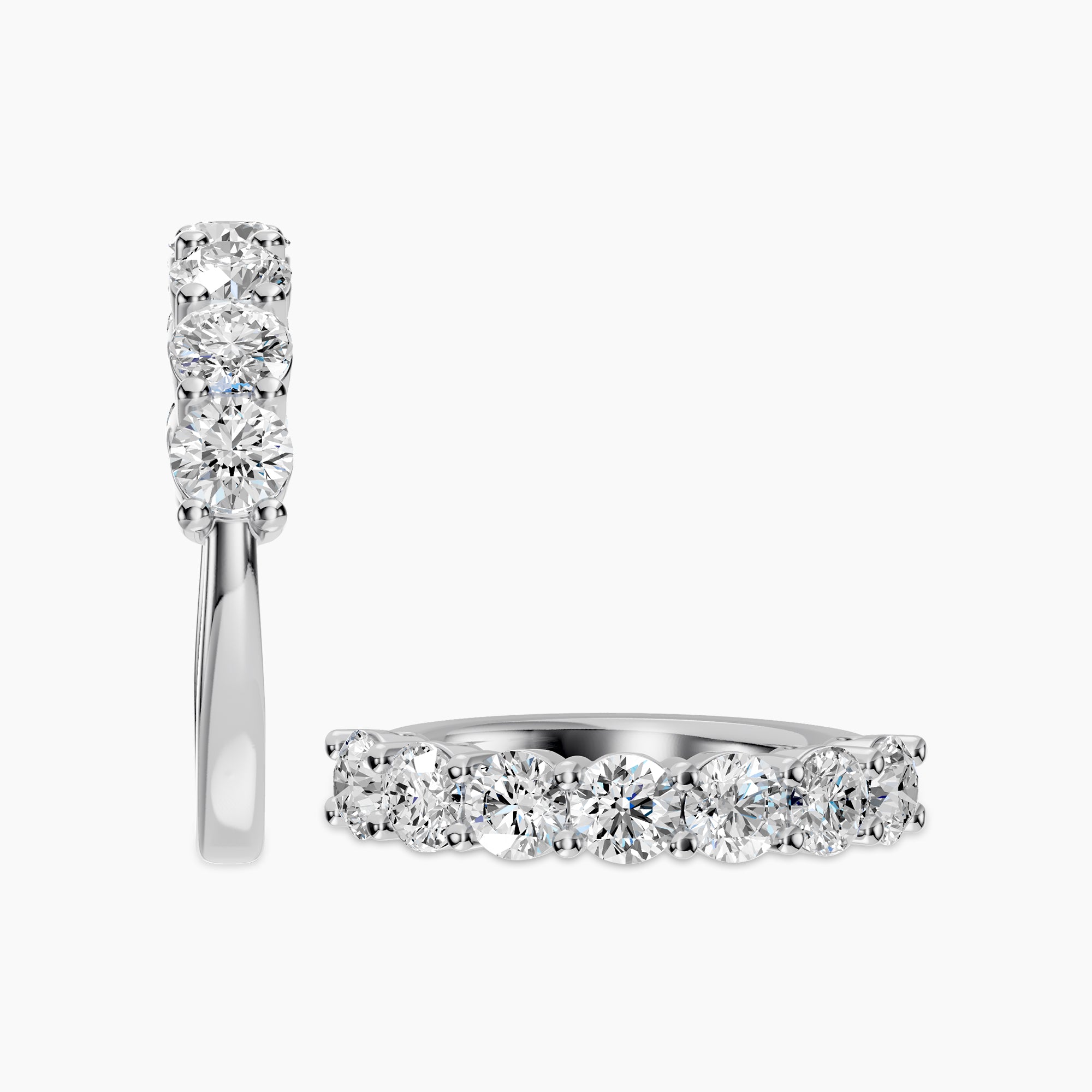 2.00 CTW 7 Stone Diamond Wedding Band