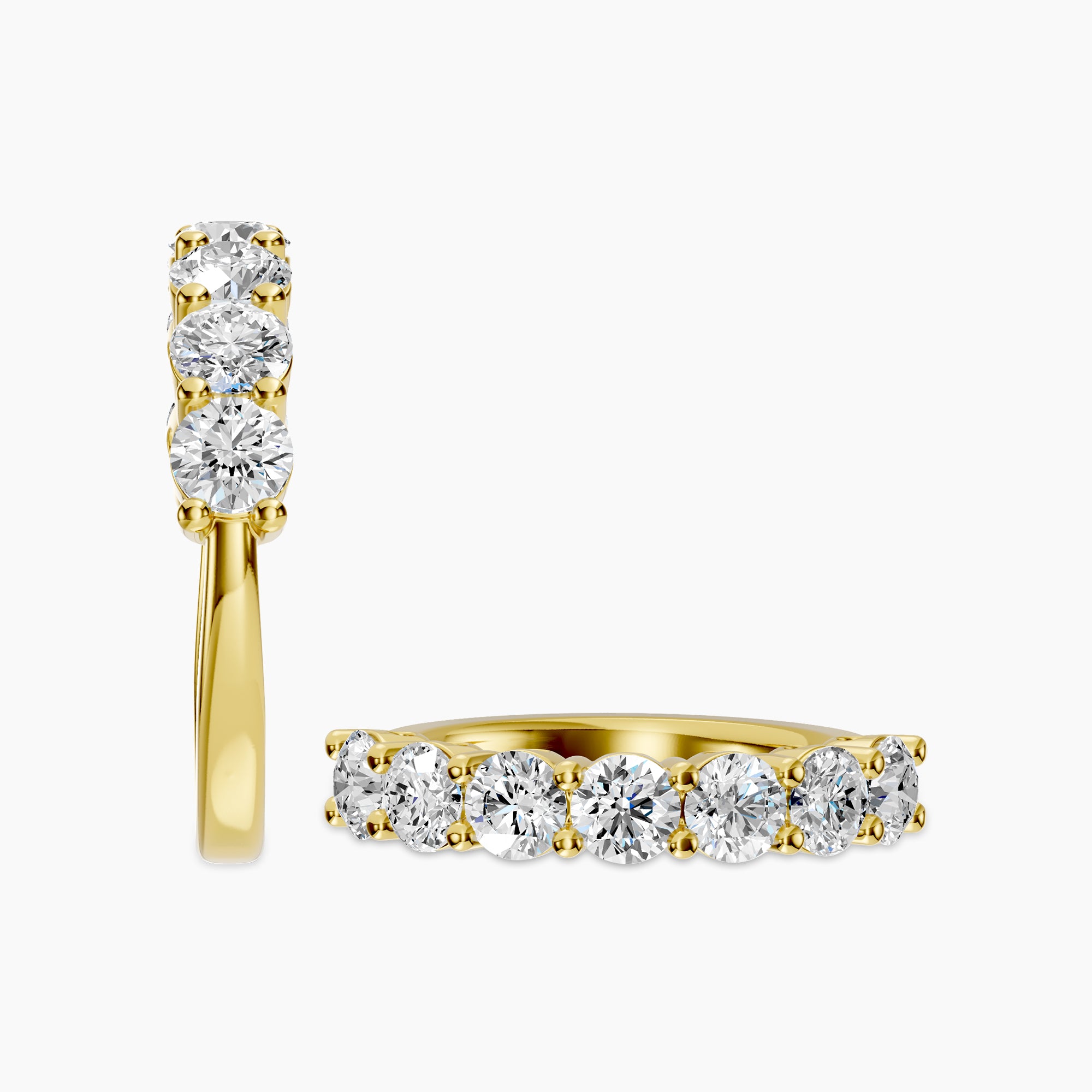 2.00 CTW 7 Stone Diamond Wedding Band