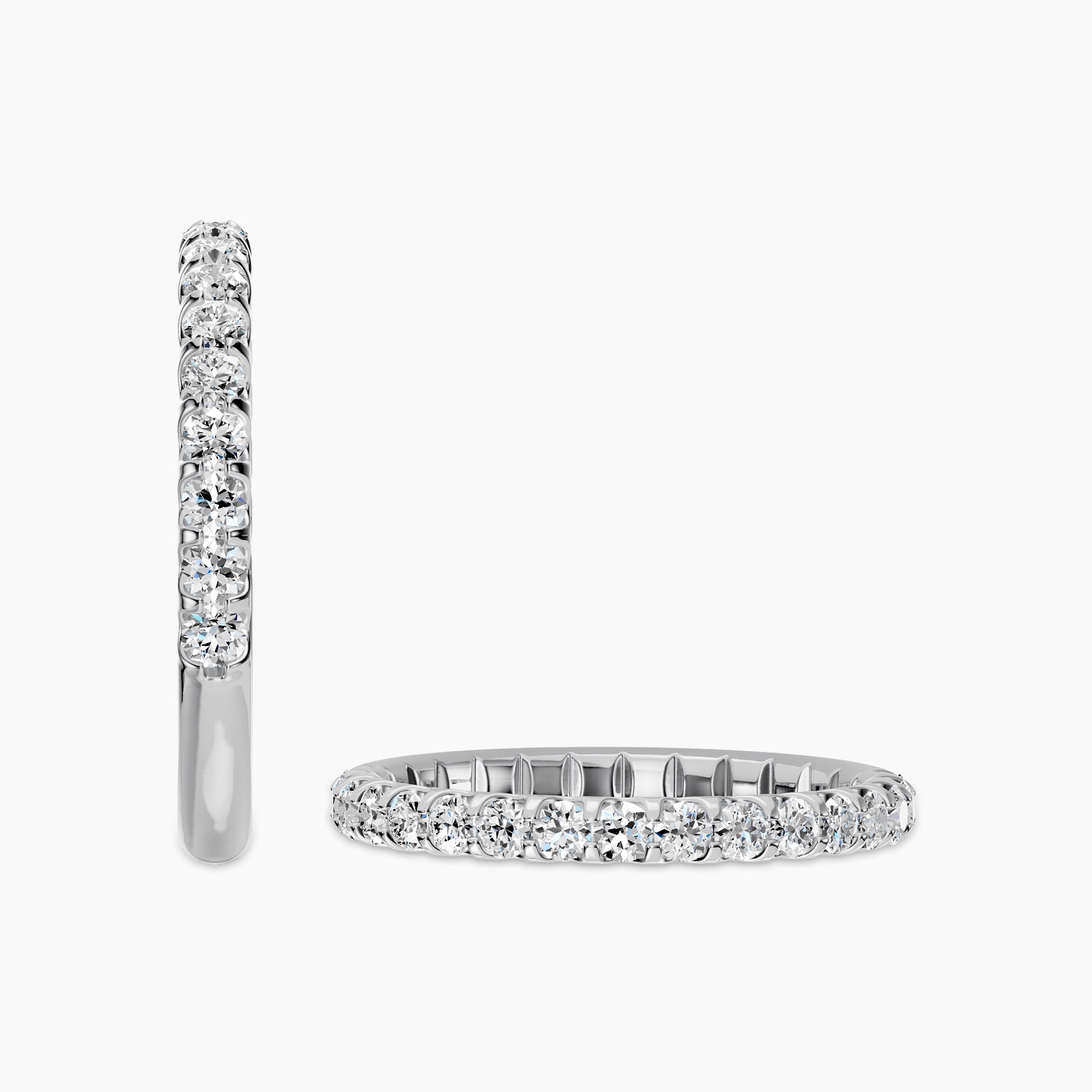 0.50 CTW Diamond Band In U-Prong Setting