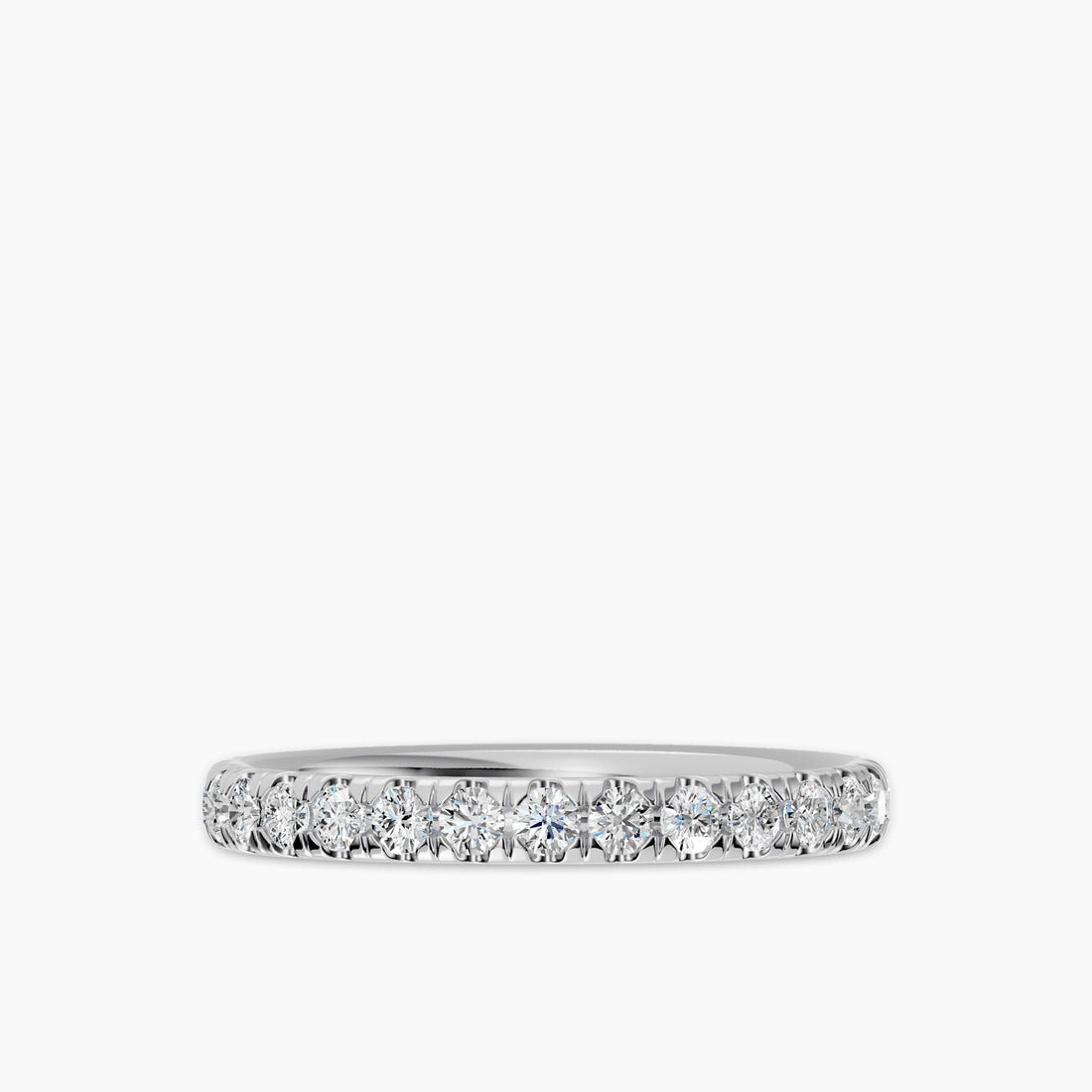 0.50 CTW Diamond Band In Classic Scallop Setting