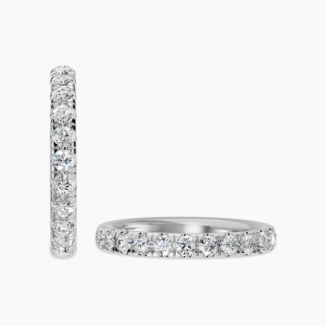0.75 CTW Diamond Band In Classic Scallop Setting