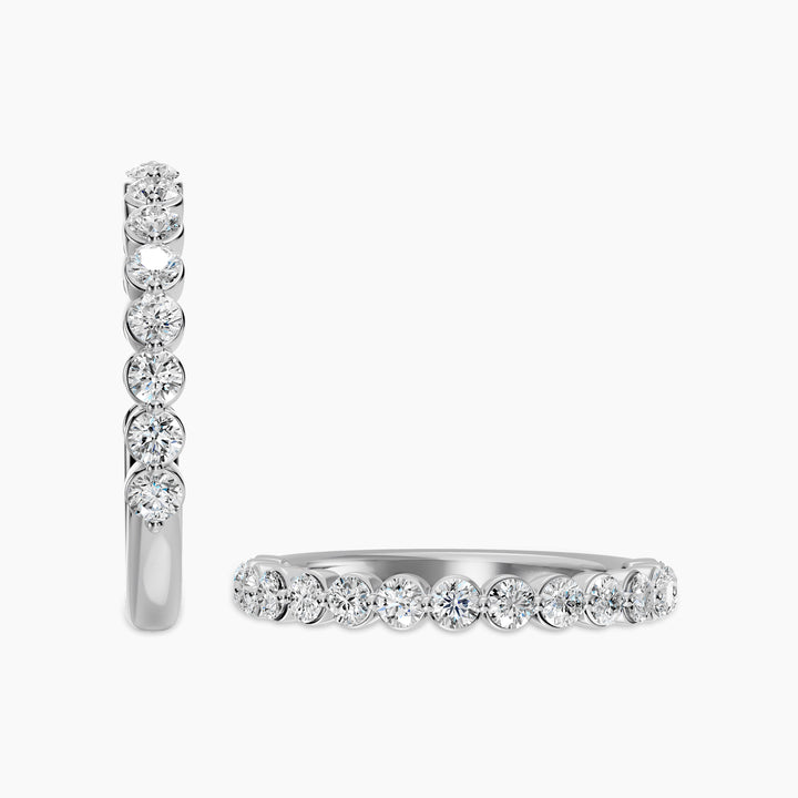 0.75 CTW Lab Grown Diamond Band In Shared Prong Setting