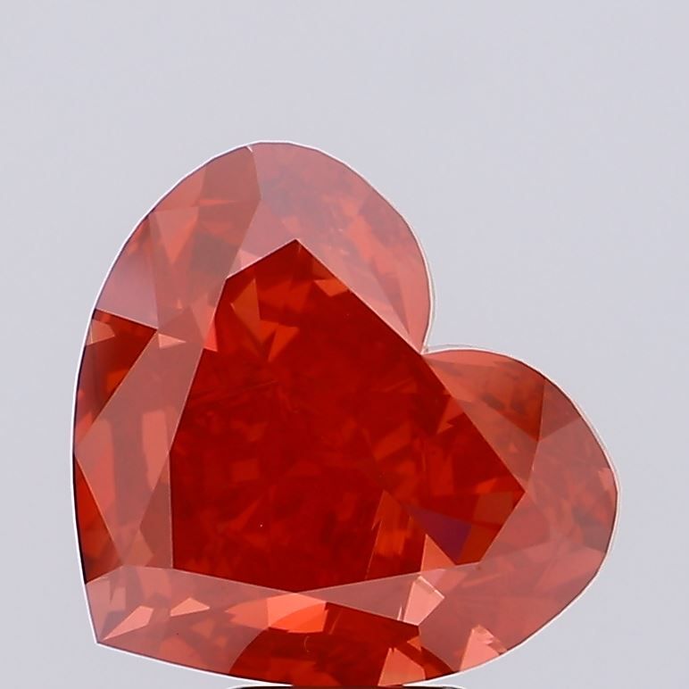 9.01 Carat Heart Cut Fancy Red