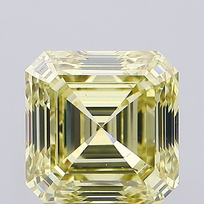 12.50 Carat Asscher Cut Fancy Yellow