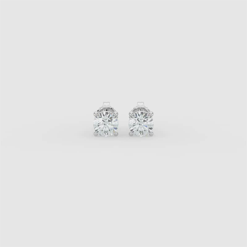 0.50 CTW Grown Diamond Stud Earrings in 14K Gold