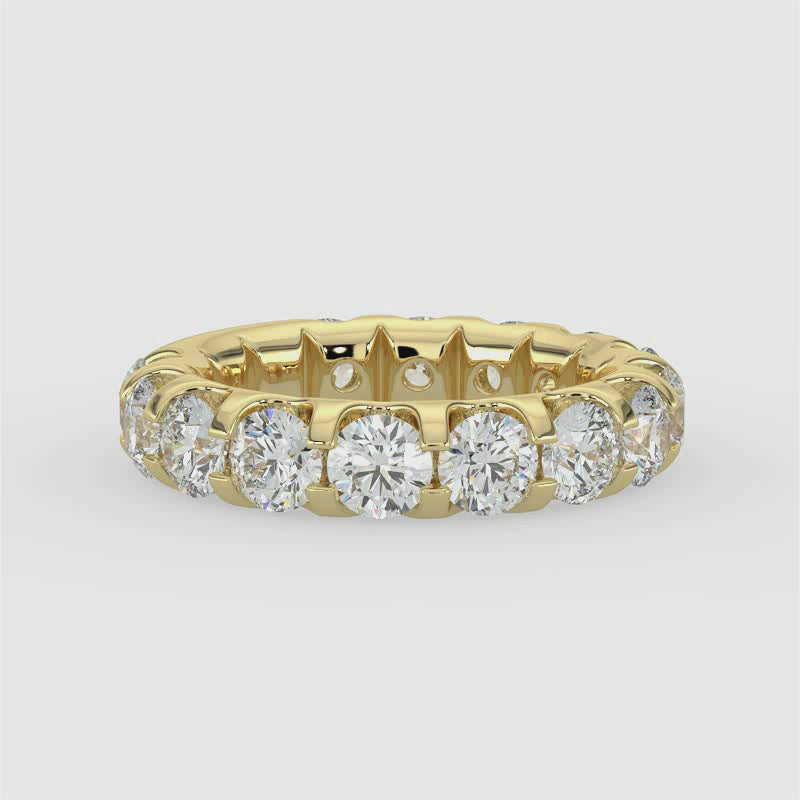 3.50 CTW Full Diamond Band In U-Prong Setting