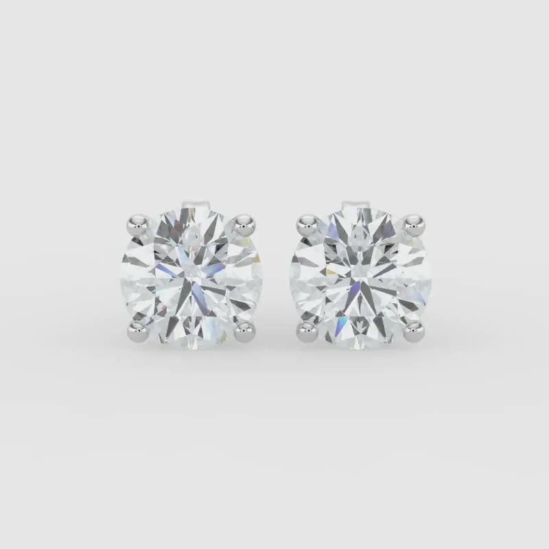 5 CTW Grown Diamond Stud Earrings in 14K Gold