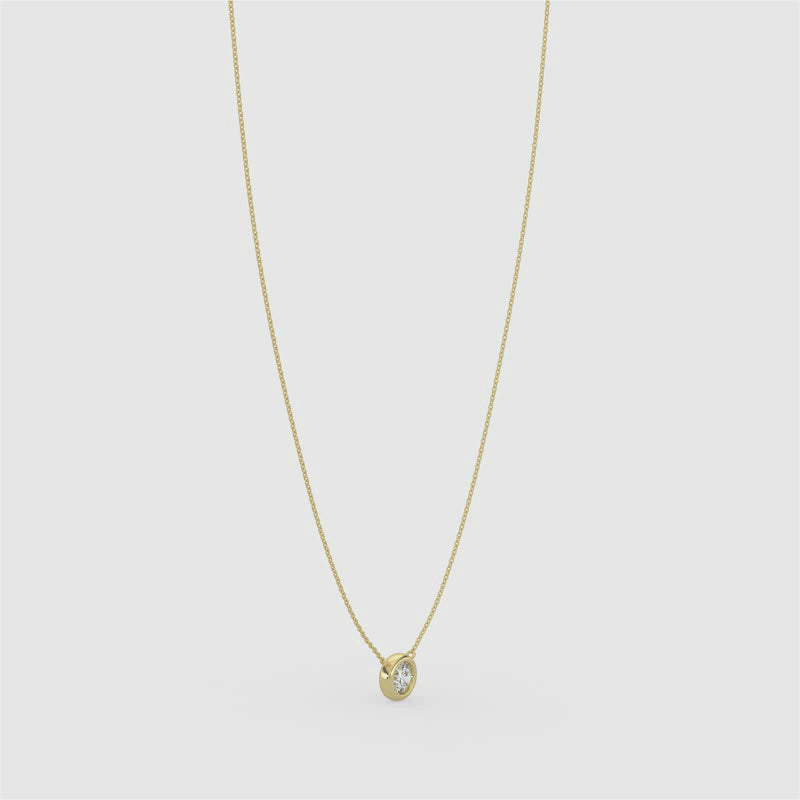 Classic 0.50 CTW Diamond Station Necklace With 1 Stone