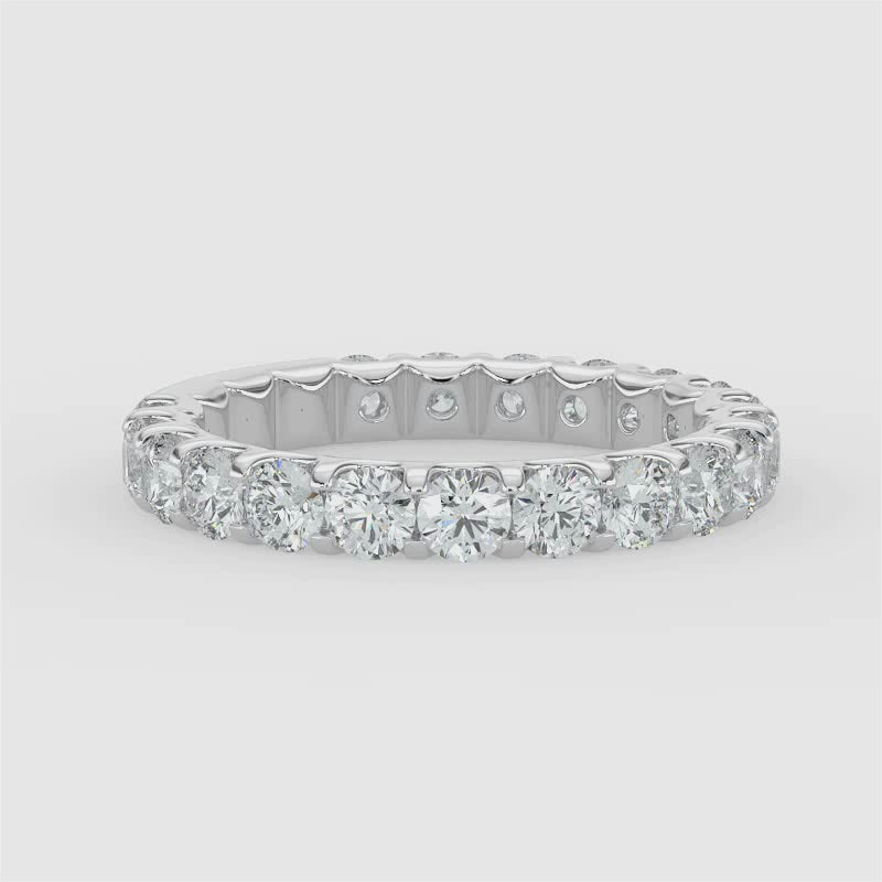 1.50 CTW Full Diamond Band In U-Prong Setting