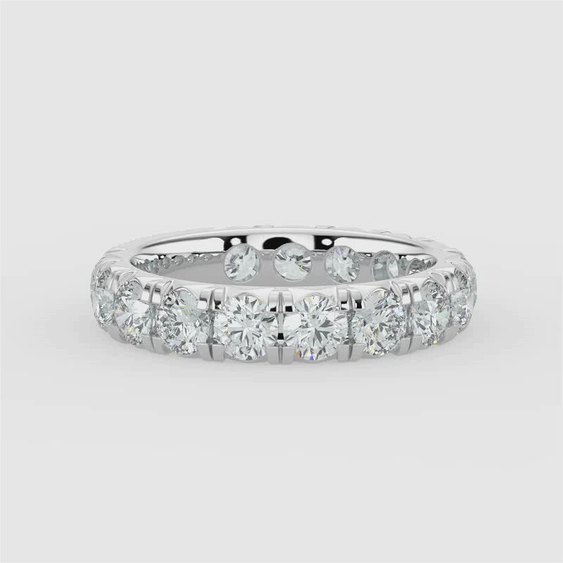 3.00 Ctw Full Diamond Band In French Pave Setting
