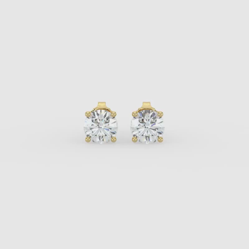 0.50 CTW Grown Diamond Stud Earrings in 14K Gold