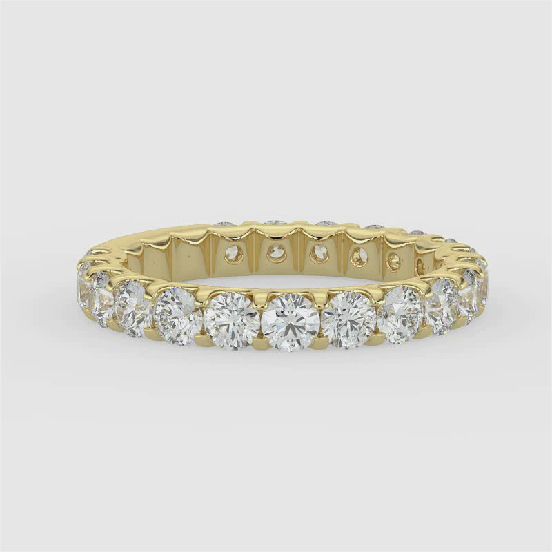 1.50 CTW Full Diamond Band In U-Prong Setting